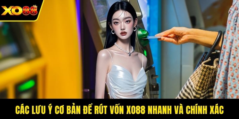 Các lưu ý cơ bản để rút vốn XO88 nhanh và chính xác
